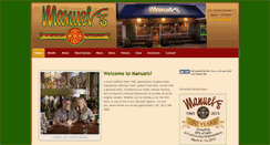 Desktop Screenshot of manuelsrestaurant.com